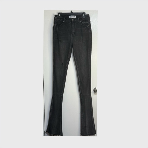 🖤Super Stacked Flare Jeans by Rockstar Original Size XL - Picture 1 of 8